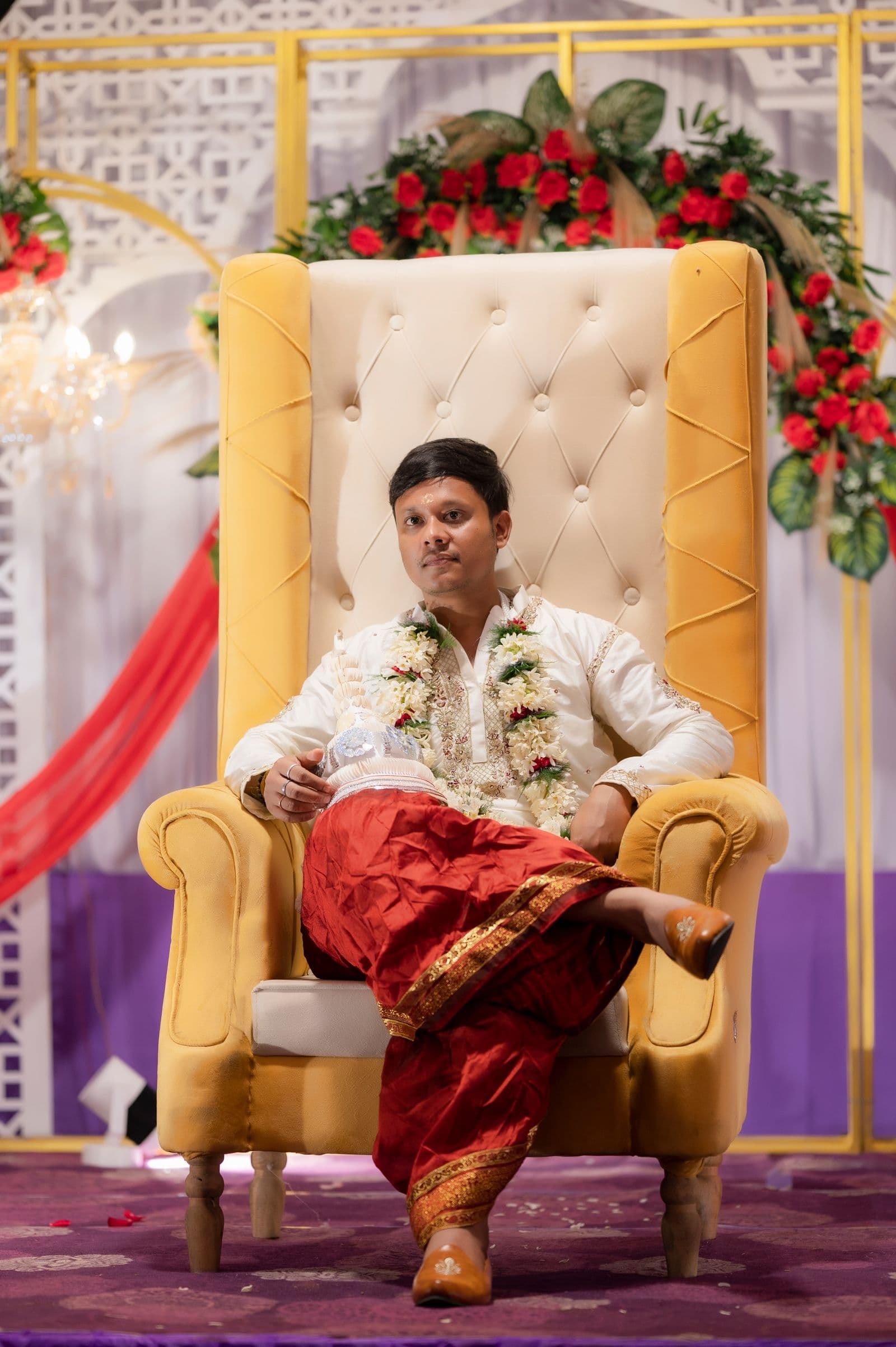 Families at an engagement ceremony